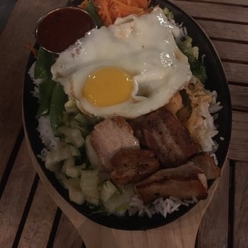 Cafe This Way - Bibimbap with pork belly - New American Near Me - Bar Harbor, Maine