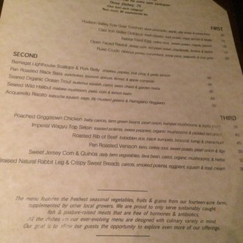 Natirar - Menu - Venues & Event Spaces Near Me - Peapack, New Jersey