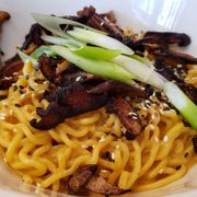 Photo of Vedge - Philadelphia, PA, United States. Spicy dan dan noodles ($17). Noodles were nicely cooked, but this dish has little upfront flavor and tons of back spice. Imbalanced.