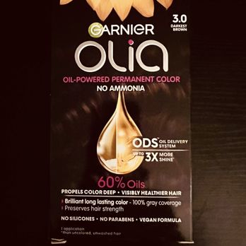 CVS Pharmacy - Only CVS knows my hair secrets... Wait... DOH! - A Garnier Olia hair dye box in dark brown (3.0) features oil delivery system, no ammonia, and claims of up to 3 times more shine. - Drugstores Near Me - Boston, Massachusetts