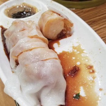Koi Palace - 炸兩, or "Crepe Shrimp Mousse Youtiao in Rice Crepe Roll" - Dim Sum Near Me - Milpitas, California Koi Palace - 炸兩, or "Crepe Shrimp Mousse Youtiao in Rice Crepe Roll" - Dim Sum Near Me - Milpitas, California