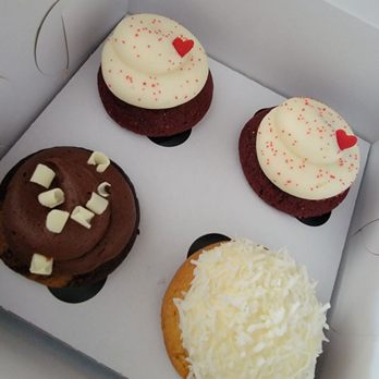 Icing On The Cupcake - Box of red velvet, marvelous marble n snowball aka coconut! - Cupcakes Near Me - Sacramento, California