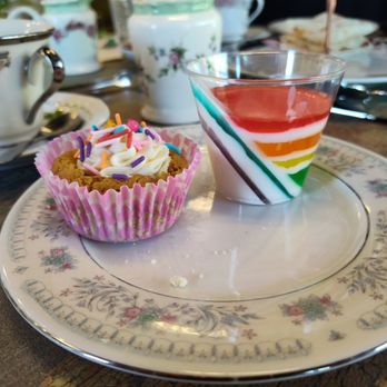 Snapdragon Tea - The most delightful dessert course! From June's Pride Tea - Coffee & Tea Near Me - Albuquerque, New Mexico