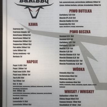 Sports Bar & BBQ - Menu - Barbeque Near Me - Stargard, ZP