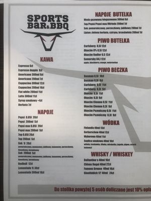 Menu photo 2 Sports Bar & BBQ Stargard, ZP