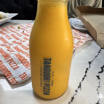 Tandoori Pizza - Mango lassi - Pizza Near Me - Rancho Cucamonga, California