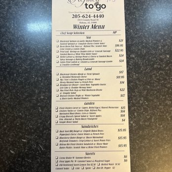 Refined To Go - Winter Menu - Soul Food Near Me - Helena, Alabama Refined To Go - Winter Menu - Soul Food Near Me - Helena, Alabama