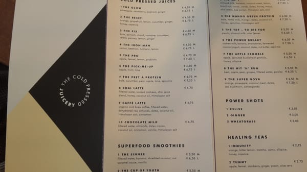 Menu photo 2 The Cold Pressed Juicery Amsterdam, NH Menu photo 2 The Cold Pressed Juicery Amsterdam, NH
