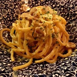 L'Ostaria - Bigoli con carbonara di pesce spada..