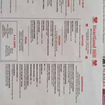 Heartland Hill Restaurant - menu page 2 - American Near Me - Carrollton, Ohio Heartland Hill Restaurant - menu page 2 - American Near Me - Carrollton, Ohio