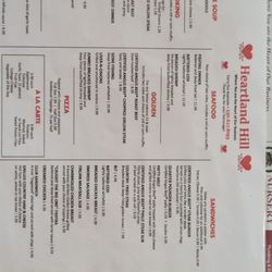 Heartland Hill Restaurant - Menu page 2