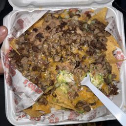 Nachos Supreme with asada Nachos Supreme with asada