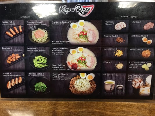 Menu photo 7 King of Ramen Spokane, WA