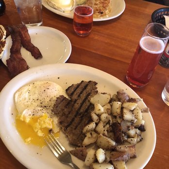 Joe Momma's - Sausage eggs potatoes bacon and a pancake - Breakfast & Brunch Near Me - Meridian, Idaho Joe Momma's - Sausage eggs potatoes bacon and a pancake - Breakfast & Brunch Near Me - Meridian, Idaho
