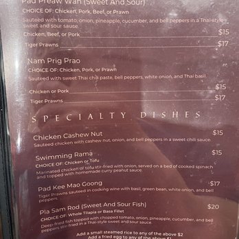 Baan Wasana Thai Restaurant - Menu - Thai Near Me - Vancouver, British Columbia Baan Wasana Thai Restaurant - Menu - Thai Near Me - Vancouver, British Columbia