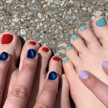 Pure Rain Nail Spa - Left: Cat Eye No-Chip Manicure + Pedicure with Hot Stone Massage. Right: No Chip Manicure + Pedicure with Hot Stone Massage. - Nail Salons Near Me - Chicago, Illinois Pure Rain Nail Spa - Left: Cat Eye No-Chip Manicure + Pedicure with Hot Stone Massage. Right: No Chip Manicure + Pedicure with Hot Stone Massage. - Nail Salons Near Me - Chicago, Illinois