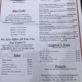 The Surfing Crab - Menu - Seafood Near Me - Lewes, Delaware The Surfing Crab - Menu - Seafood Near Me - Lewes, Delaware
