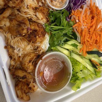 Cafe Aroma - Shrimp Vermicelli bowl - Coffee & Tea Near Me - Manteca, California
