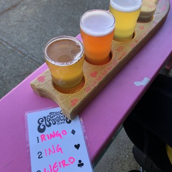 Electric Bicycle Brewing - Beer flight - Breweries Near Me - Vancouver, British Columbia