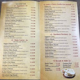 Menu Menu