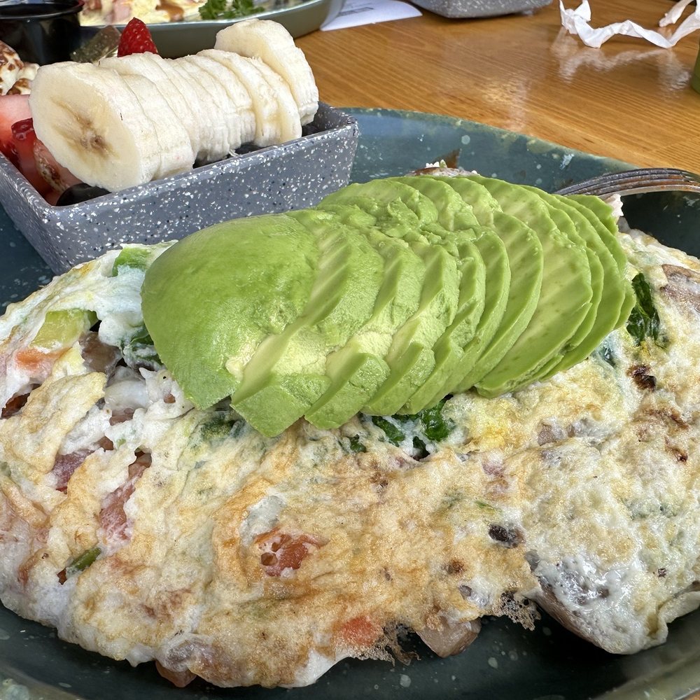 Stacks Pancake House - Avocado Omelette with egg whites, no cheese, and add green bell peppers...healthy choice! - Breakfast & Brunch Near Me - Dana Point, California Stacks Pancake House - Avocado Omelette with egg whites, no cheese, and add green bell peppers...healthy choice! - Breakfast & Brunch Near Me - Dana Point, California