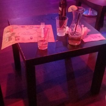 78 Lounge / Restaurant - a table with drinks and a menu on it - Lounges Near Me - Union, New Jersey