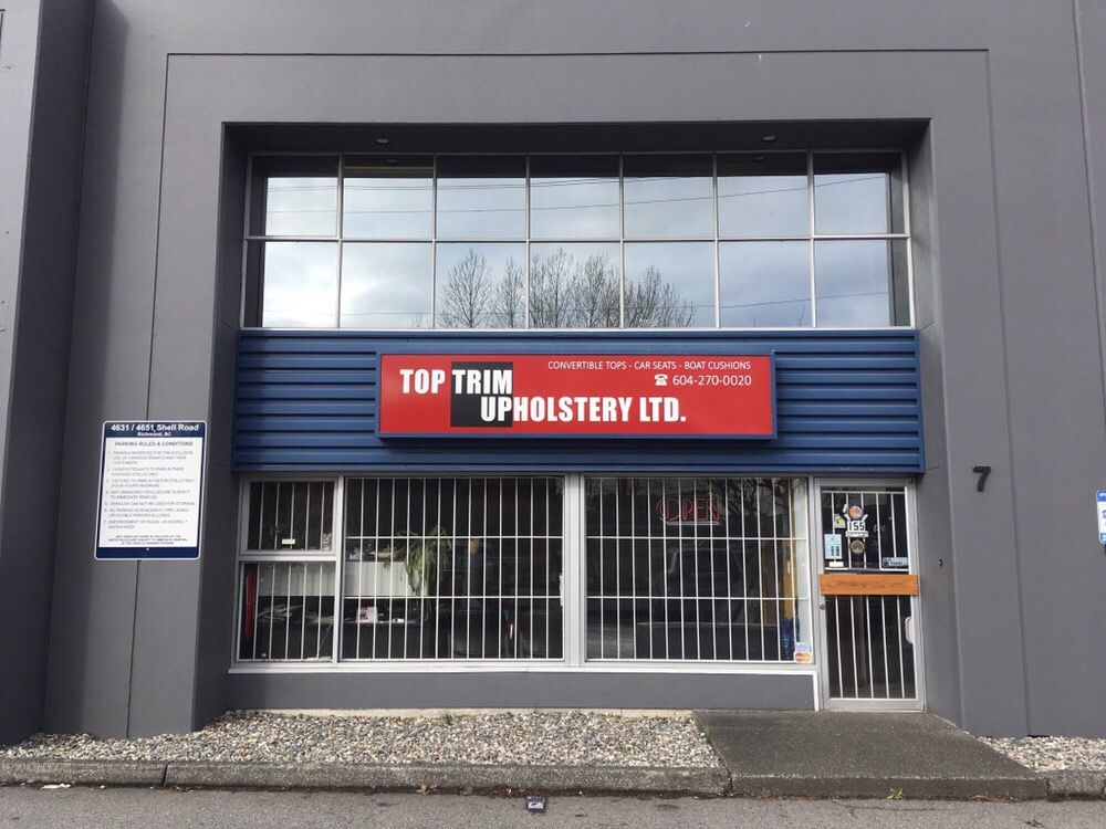 TOP TRIM UPHOLSTERY 1554631 Shell Road, Richmond, BC Yelp