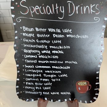 Wee Bean Coffee Roasters - Specialty drink small menu on cashier area . - Cafes Near Me - La Plata, Maryland Wee Bean Coffee Roasters - Specialty drink small menu on cashier area . - Cafes Near Me - La Plata, Maryland