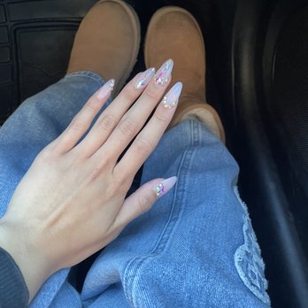 Elegant Nails - 2nd time coming: rhinestone nails - Nail Salons Near Me - Kent, Washington Elegant Nails - 2nd time coming: rhinestone nails - Nail Salons Near Me - Kent, Washington