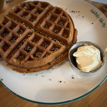 Highly Likely - Black sesame waffle. - Coffee & Tea Near Me - Los Angeles, California Highly Likely - Black sesame waffle. - Coffee & Tea Near Me - Los Angeles, California