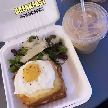 Bree'osh - Montecito - Croque Madame, vanilla Iced Latte - Coffee & Tea Near Me - Santa Barbara, California