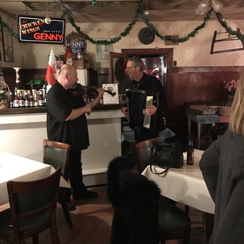 Happy Swallow Restaurant - two men and a dog - American Near Me - Buffalo, New York
