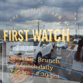 First Watch - 2019-05-19. First Watch. Shelby Twp. Hours. Like Cora's, they're strictly Breakfast/Brunch and they close early! - Breakfast & Brunch Near Me - Shelby Township, Michigan First Watch - 2019-05-19. First Watch. Shelby Twp. Hours. Like Cora's, they're strictly Breakfast/Brunch and they close early! - Breakfast & Brunch Near Me - Shelby Township, Michigan