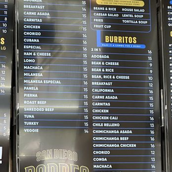 Vega Caffe Mexican Deli - Menu board May 2025 - Mexican Near Me - San Diego, California Vega Caffe Mexican Deli - Menu board May 2025 - Mexican Near Me - San Diego, California