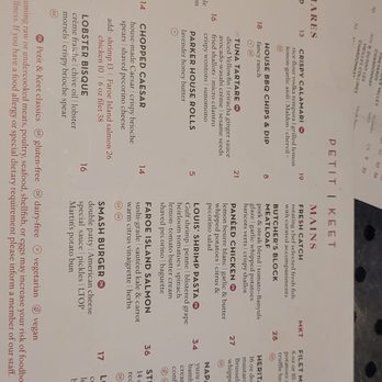 Petit & Keet - Full Menu (as of 07/26) - New American Near Me - Little Rock, Arkansas