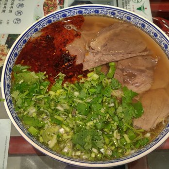 Orient Express - Traditional Beef Noodle Soup ($9.99) extra spicy - Noodles Near Me - Toronto, Ontario