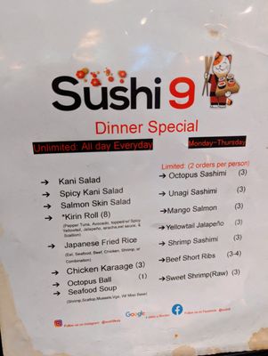 Menu photo 2 Sushi 9 Katy, TX