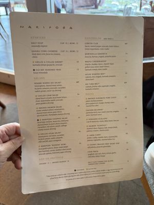 Menu photo 8 Mariposa Honolulu, HI