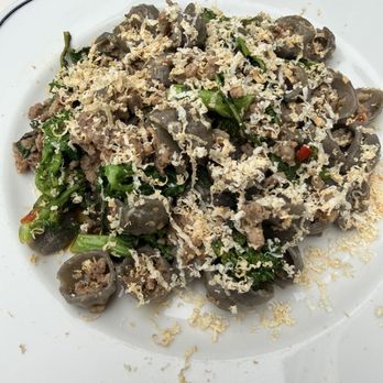 Via Cassia - Orecchiette Grano Arso sausage, broccoli rabe, Calabrian chilis and smoked ricotta salads - Italian Near Me - Hudson, New York Via Cassia - Orecchiette Grano Arso sausage, broccoli rabe, Calabrian chilis and smoked ricotta salads - Italian Near Me - Hudson, New York