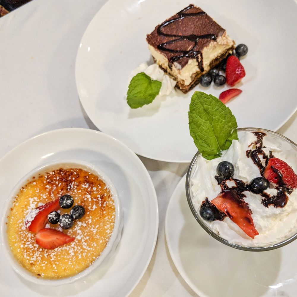 Primo Prime - Creme brulee, tiramisu, and Nutella mousse - Italian Near Me - Charlotte, North Carolina Primo Prime - Creme brulee, tiramisu, and Nutella mousse - Italian Near Me - Charlotte, North Carolina