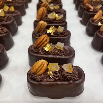 Cinful Sweets - a number of chocolates on a tray - Caterers Near Me - Austin, Texas