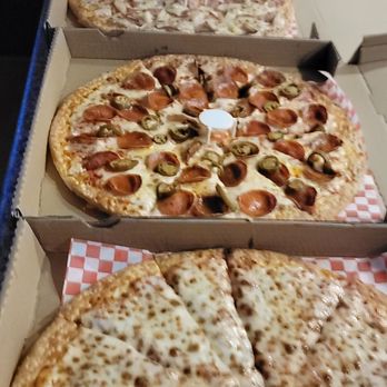 Valentino's Pizza - The entire pizza layout. - Pizza Near Me - Orange, California