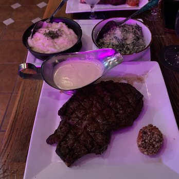 Blvck Cow - Steak with potato and cream spinach. Too much cheese, it was more of a dip. - Cocktail Bars Near Me - Bowie, Maryland Blvck Cow - Steak with potato and cream spinach. Too much cheese, it was more of a dip. - Cocktail Bars Near Me - Bowie, Maryland