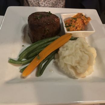 Peter Havens Restaurant - Filet - needs a bit more searing, great veg - Seafood Near Me - Brattleboro, Vermont