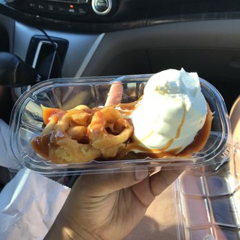 Dairy Queen Grill & Chill - Funnel cake with ice cream and caramel - Fast Food Near Me - Sevierville, Tennessee