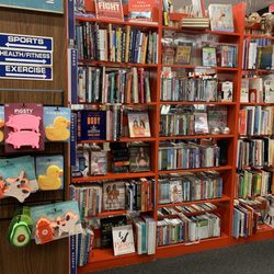 Exercise DVDs are in the exercise session with the books