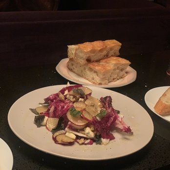 Denise - Radicchio, walnut and blue cheese salad with house focaccia - Vietnamese Near Me - Montreal, Quebec Denise - Radicchio, walnut and blue cheese salad with house focaccia - Vietnamese Near Me - Montreal, Quebec