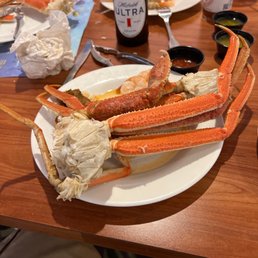 crab legs on a plate crab legs on a plate