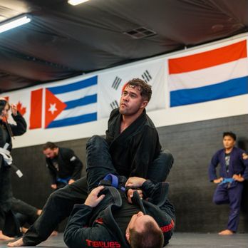 Bay Area Boxing - Practicing closed guard escapes during drills in a Wednesday evening class. - Martial Arts Near Me - Belmont, California Bay Area Boxing - Practicing closed guard escapes during drills in a Wednesday evening class. - Martial Arts Near Me - Belmont, California