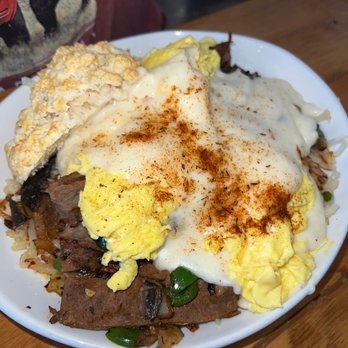 The Southern Cafe - Stuffed Cajun Cheese Steak Biscuit - Southern Near Me - Roselle, Illinois The Southern Cafe - Stuffed Cajun Cheese Steak Biscuit - Southern Near Me - Roselle, Illinois